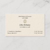 上品な弁護士 |弁護士 名刺 (正面)