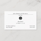 上品な弁護士 |法律事務所 名刺 (正面)