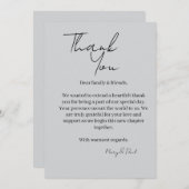 上品な感謝のカード サンキューカード (正面/裏面)