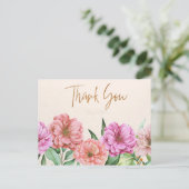 上品な感謝のポストカード ポストカード (スタンド正面)