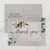 上品な感謝のポストカード ポストカード (正面/裏面)