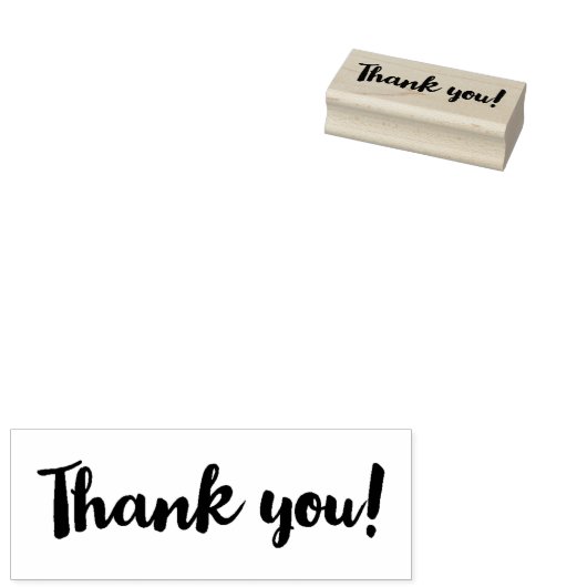 上品な感謝 ラバースタンプ (押印)