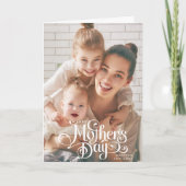 上品な手作りのテキスト　母の日の写真 シーズンカード (正面)