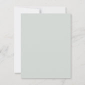 上品な手描きの花模様の予算退職お礼カード サンキューカード (裏面)