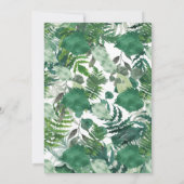 上品な手描きボタニカルウェディング招待状 招待状 (裏面)