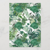 上品な手描きボタニカルウェディング招待状 招待状 (裏面)