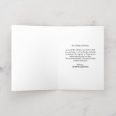 上品な手書金ゴールドありがとう |の結婚写真 箔グリーティングカード (内側レイダウン)