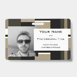 上品な抽象芸術モダンカスタムフォトプロフェッショナル バッジ