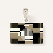 上品な抽象芸術モダンカスタムフォトプロフェッショナル バッジ (裏面クリップ)