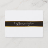 上品な改造の名刺 名刺 (裏面)