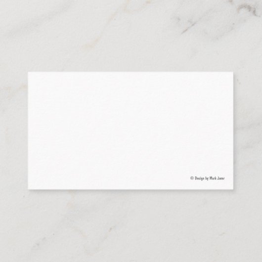 上品な放射線学のオフィス 名刺 (裏面)