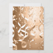 上品な新年パーティーの招待状 招待状 (裏面)