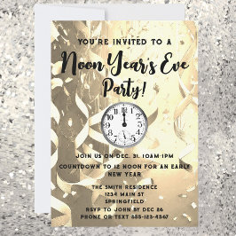 上品な新年パーティーの招待状 招待状