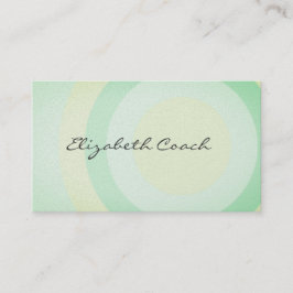 上品な新鮮な緑の円 名刺