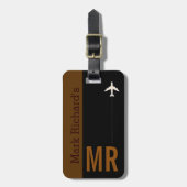 上品な旅行者のために ラゲッジタグ (正面縦)