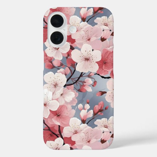 上品な日本の桜の花柄 Case-Mate iPhoneケース (裏面)