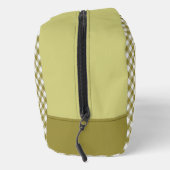 上品な春ファーングリーンジンガムチェックパターン ドップキット (右)