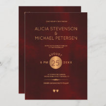 上品な暗赤色のブルゴーニュのメタリック結婚銅