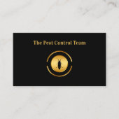 上品な有害生物防除及び駆除サービス 名刺 (正面)