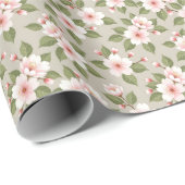 上品な桜のシームレスパターン ラッピングペーパー (ロールコーナー)