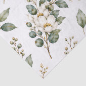 上品な植物画 ユーカリ ティッシュペーパー 薄葉紙 (詳細)