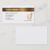 上品な歯科医の名刺 名刺 (正面/裏面)