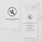 上品な歯科名刺 名刺 (正面/裏面)