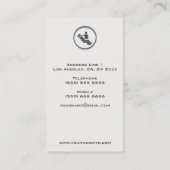 上品な歯科名刺 名刺 (裏面)