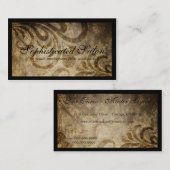 上品な洗練されたデザイナーサロン 名刺 (正面/裏面)