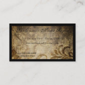 上品な洗練されたデザイナーサロン 名刺 (裏面)