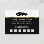 上品な洗車顧客ロイヤリティ報酬カード ロイヤリティカード (正面)