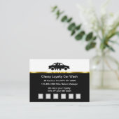 上品な洗車顧客ロイヤリティ報酬カード ロイヤリティカード (スタンド正面)