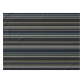 上品な海軍と金ゴールド数々のカラーのストライプ テーブルクロス (正面(横))