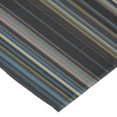 上品な海軍と金ゴールド数々のカラーのストライプ テーブルクロス (アングル)