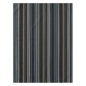 上品な海軍と金ゴールド数々のカラーのストライプ テーブルクロス (正面)