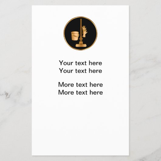 上品な清掃サービスのプロモーションのチラシ チラシ (正面)