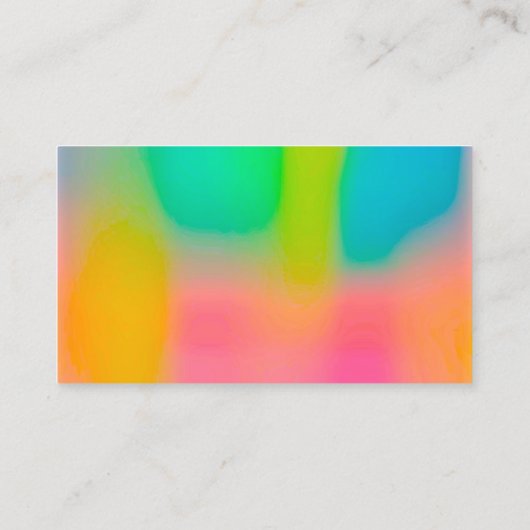 上品な清掃サービスグラデーションピンク金ゴールドグリッター 名刺 (裏面)