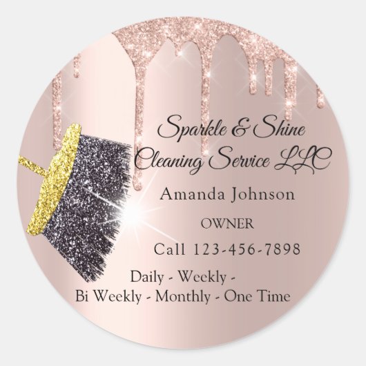 上品な清掃サービスハウスドライ保プス ラウンドシール (正面)