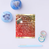 上品な清掃サービスハウス保の赤グリッター チラシ (シングル)