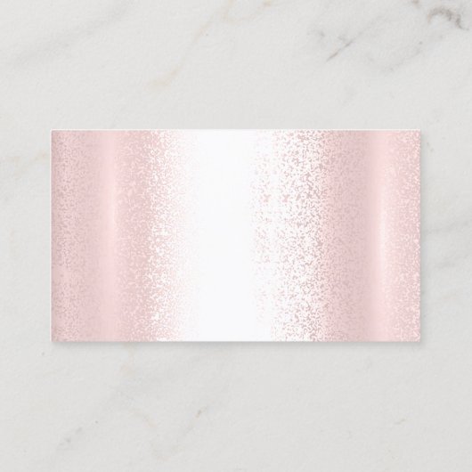 上品な清掃サービスメイドグレーシルバーバラピンク 名刺 (裏面)