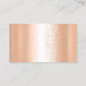 上品な清掃サービスメイドグレーシルバーバラ金ゴールド 名刺 (裏面)