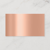 上品な清掃サービスメイドバラクラウンピーチ 名刺 (裏面)