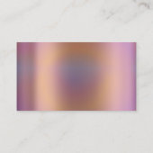 上品な清掃サービスメイドバラ銀ホログラフ 名刺 (裏面)