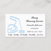 上品な清掃サービスメイド掃除機の新しい 名刺 (正面)