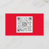 上品な清掃サービスメイド金ゴールドグルームロゴレッド 名刺 (裏面)