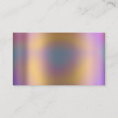 上品な清掃サービスメイド金ゴールド銀ホログラフ 名刺 (裏面)