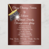 上品な清掃サービス保ハウスのメイド チラシ (正面)