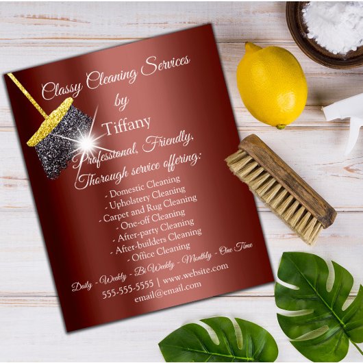 上品な清掃サービス保ハウスのメイド チラシ