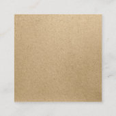 上品な清掃サービス金ゴールドロゴメイドクラフトエコ スクエア名刺 (裏面)