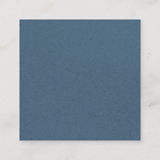 上品な清掃サービス金ゴールドロゴメイドKraft Blue スクエア名刺 (裏面)